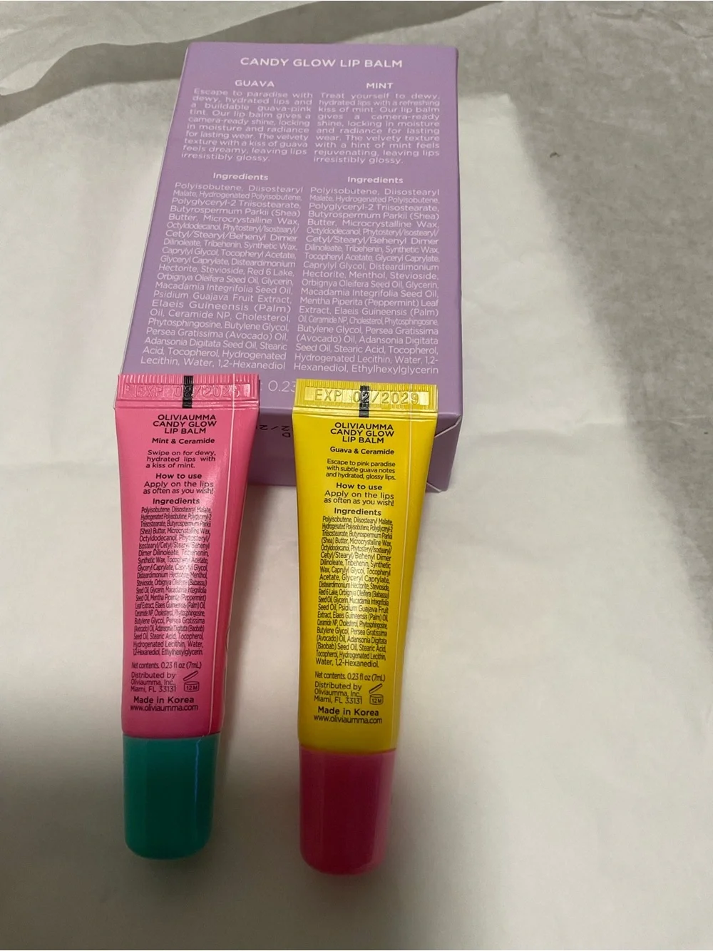 Olivia Umma Lip Balm Duo Korean skincare